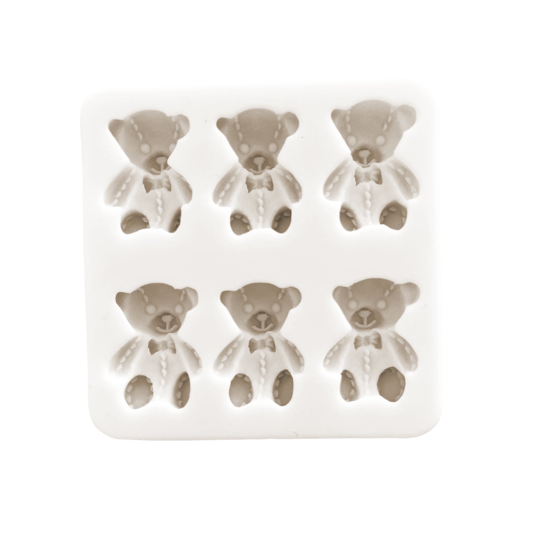 Stitched Sitting Teddy Bear (6 cavity) – My Little Cakepop, llc