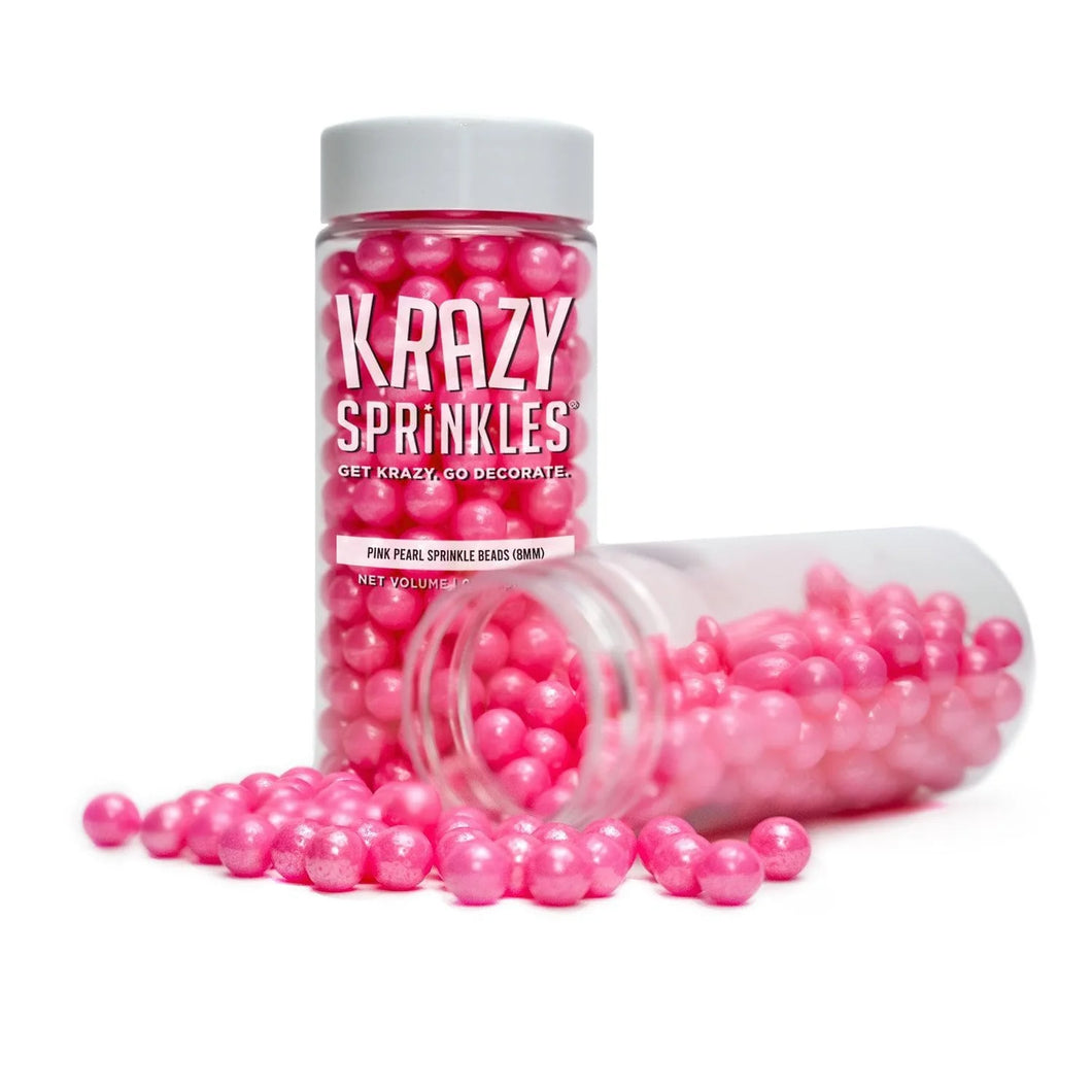 Pink Pearl 8mm Beads Sprinkles