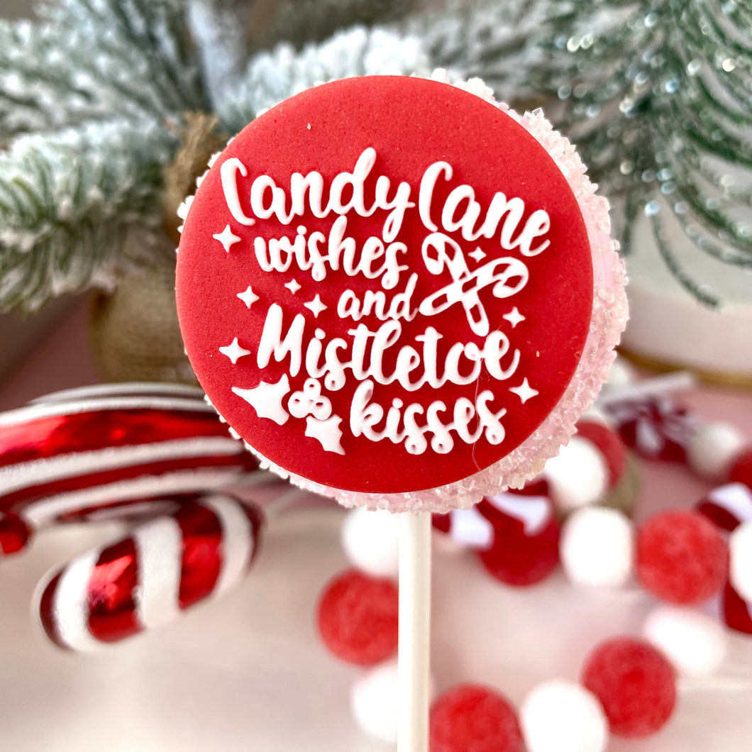 Pop Up Message, Candy Cane Wishes