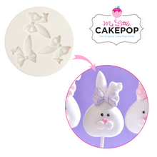 Load image into Gallery viewer, Bunny Ears with Bow, 3 Cavity
