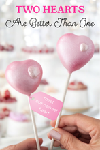 Load image into Gallery viewer, Valentine&#39;s Day Cake Pop Set, 4pc
