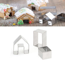 Load image into Gallery viewer, MINI MUG TOPPER GINGERBREAD HOUSE CUTTER SET(1 3/4&quot; tall) (low inventory)
